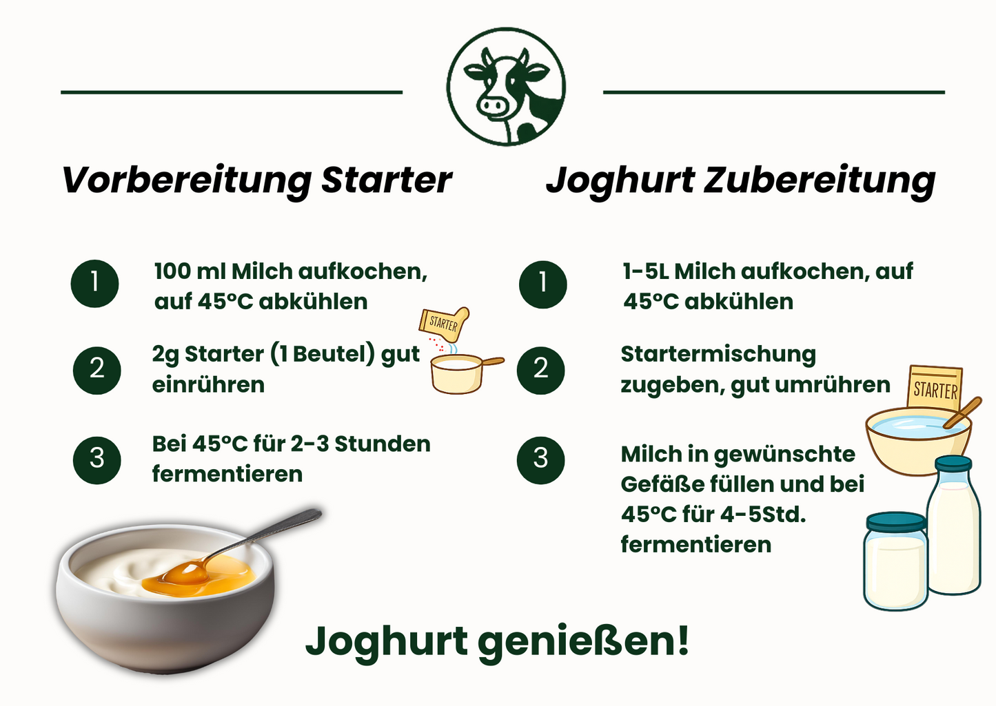Joghurtstarter für 50L traditionell bulgarischen Joghurt
